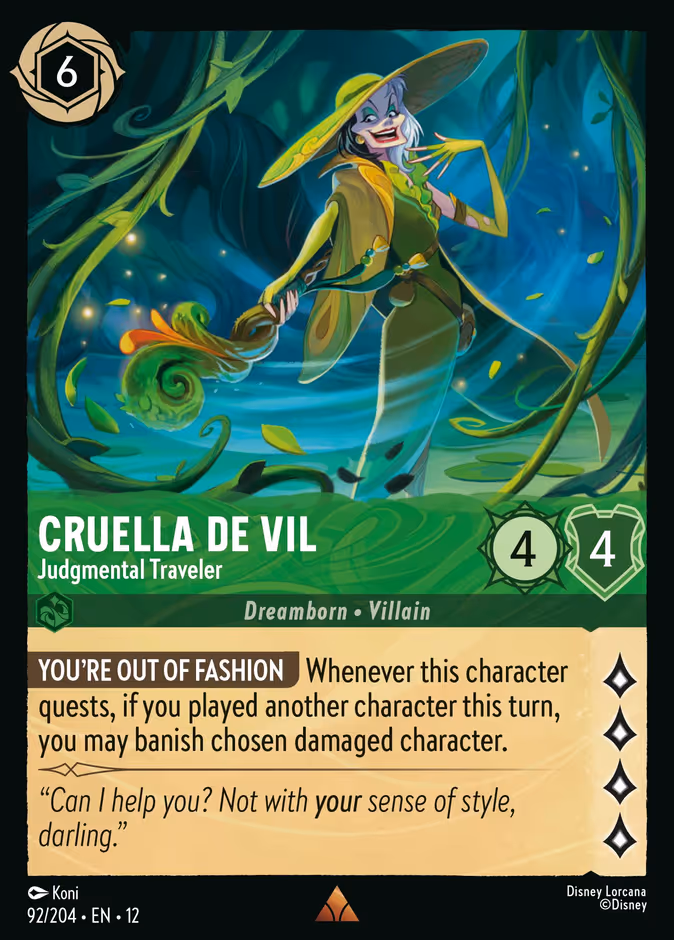 Carta Cruella De Vil · Judgmental Traveler
