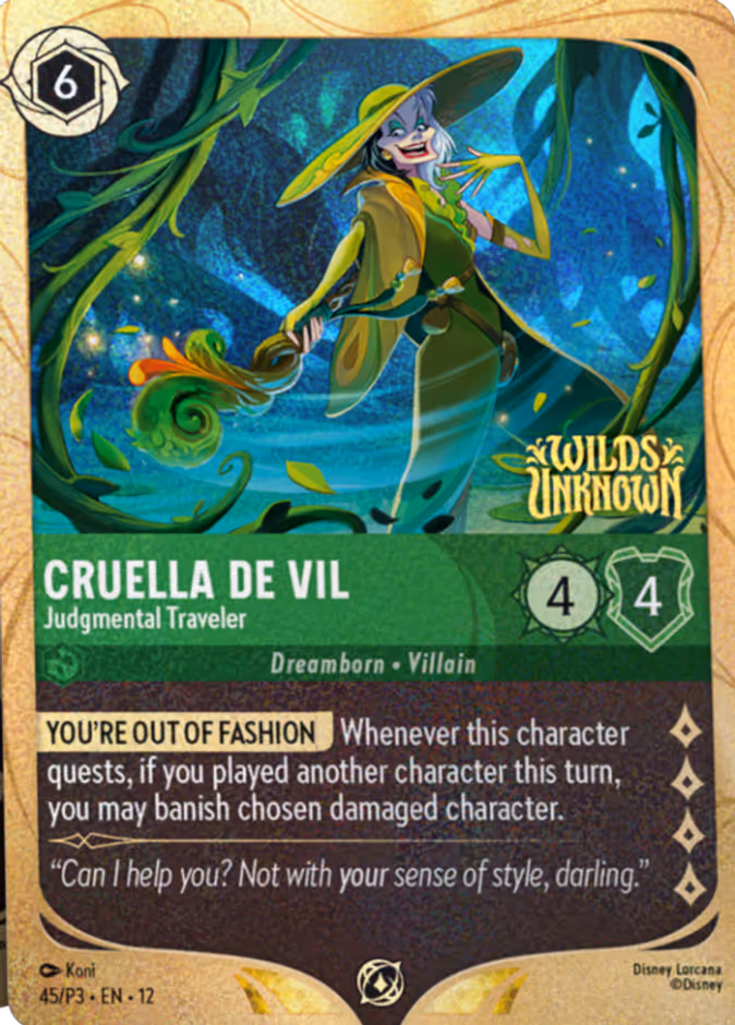 Carta Cruella De Vil · Judgmental Traveler