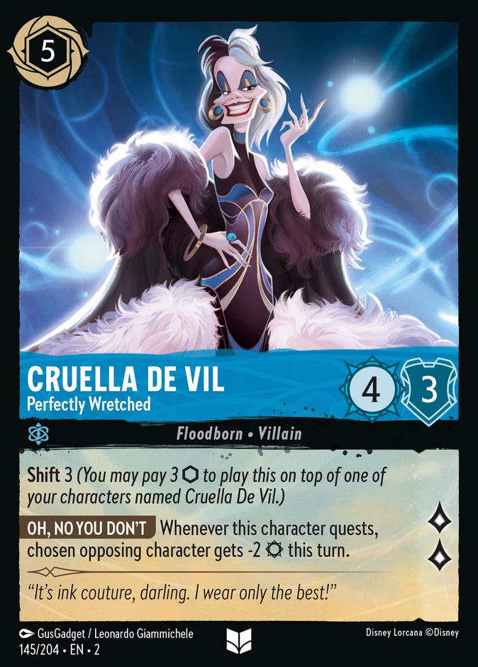 Carta Cruella De Vil · Perfectly Wretched