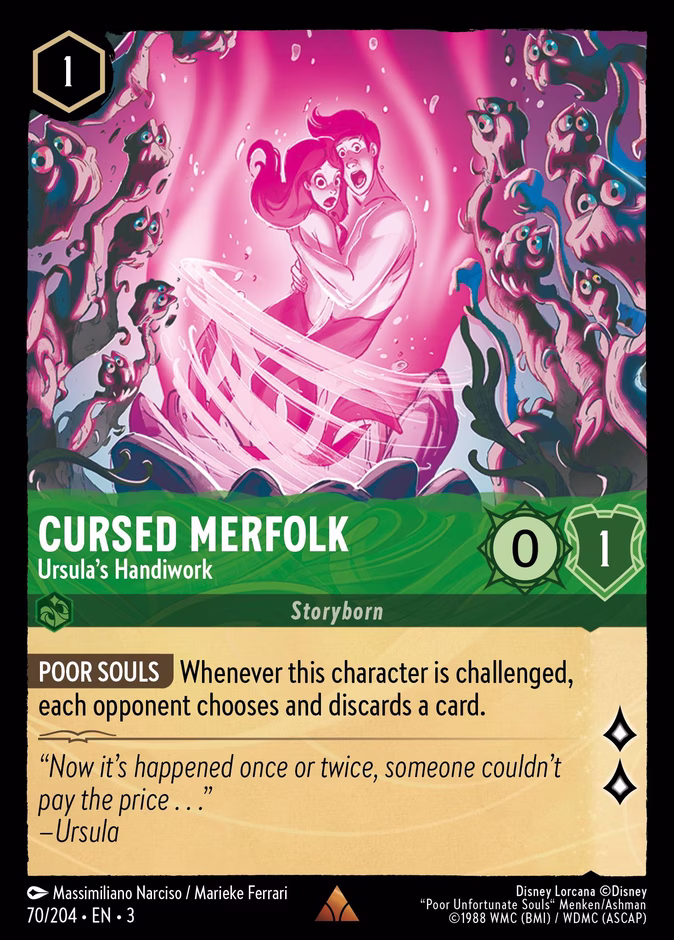 Carta Cursed Merfolk · Ursula's Handiwork