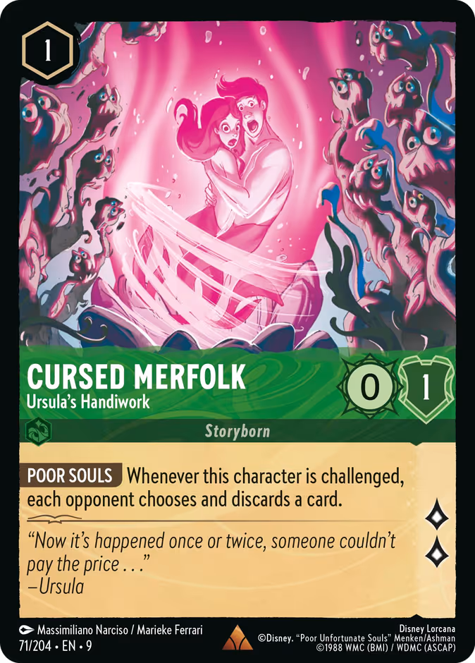 Carta Cursed Merfolk · Ursula's Handiwork