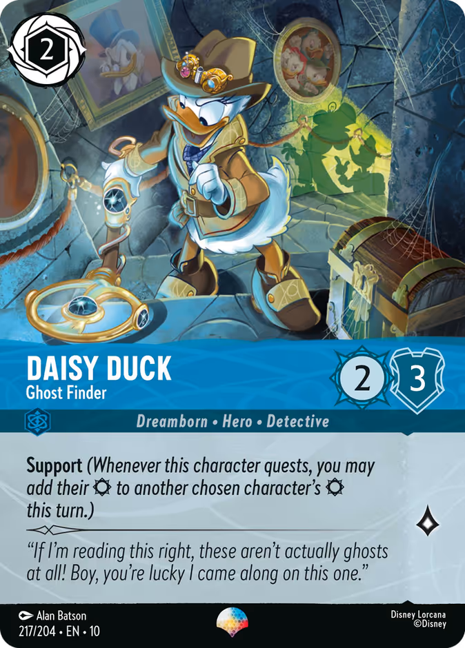 Carta Daisy Duck · Ghost Finder