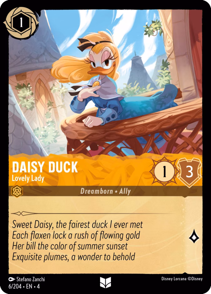 Carta Daisy Duck · Lovely Lady