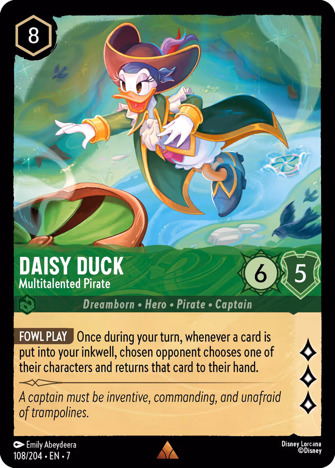 Carta Daisy Duck · Multitalented Pirate
