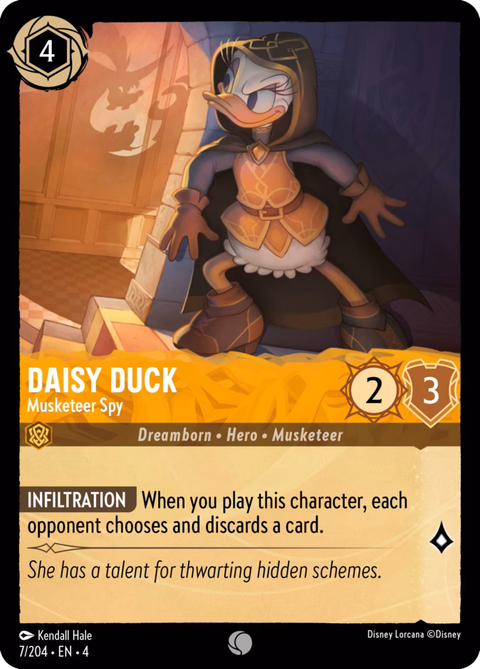 Carta Daisy Duck · Musketeer Spy