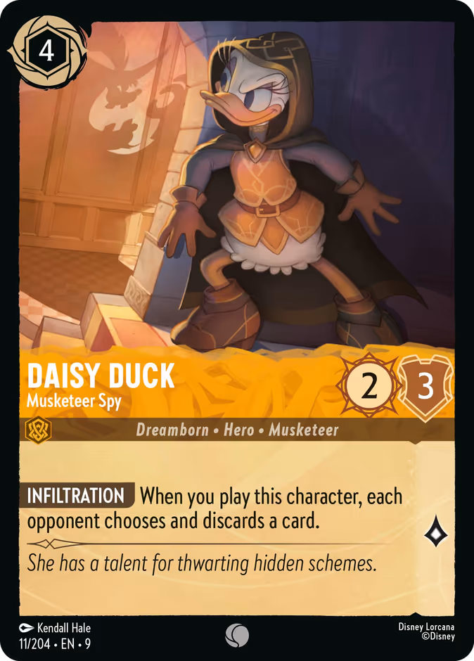 Carta Daisy Duck · Musketeer Spy