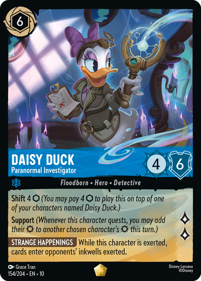 Carta Daisy Duck · Paranormal Investigator