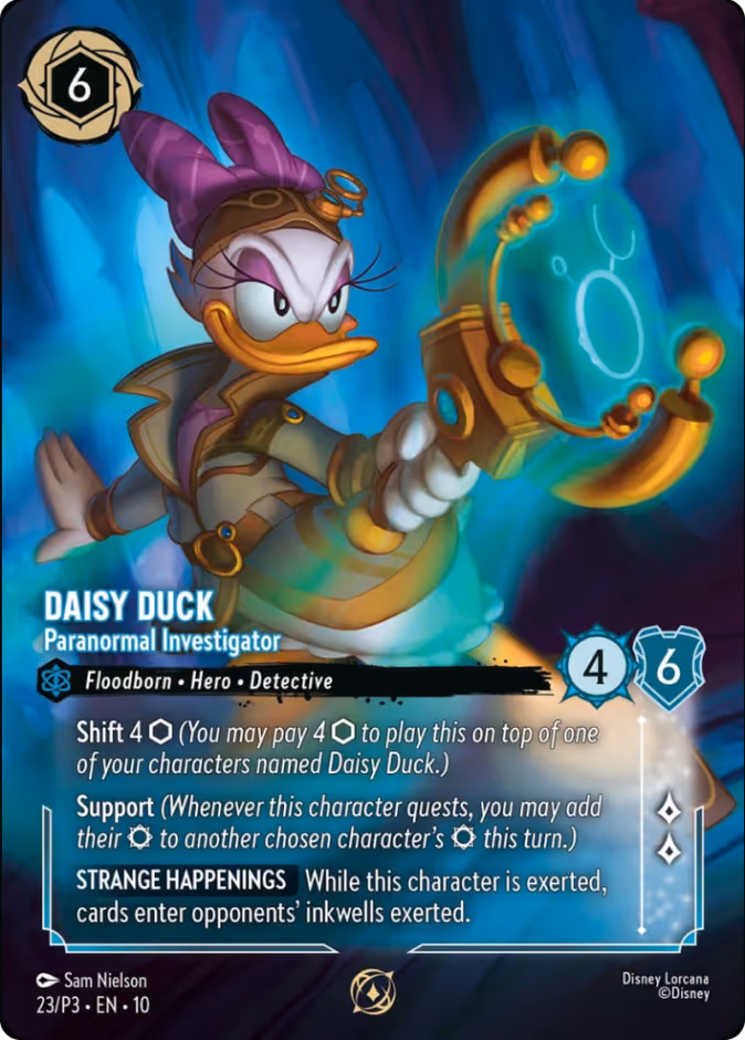 Carta Daisy Duck · Paranormal Investigator