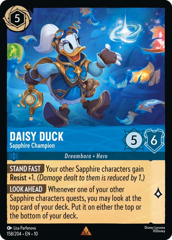 Carta Daisy Duck · Sapphire Champion