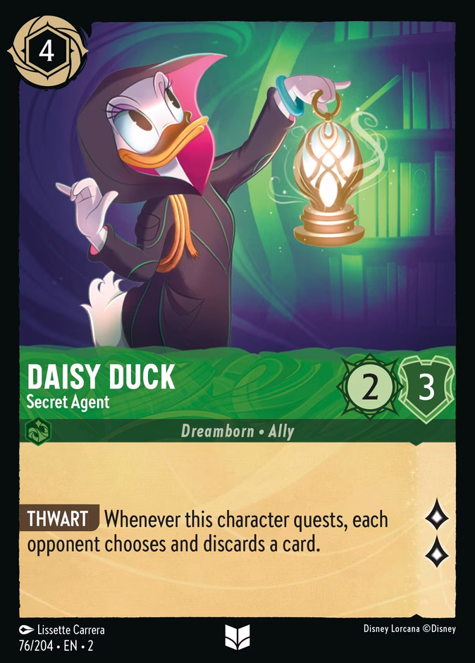 Carta Daisy Duck · Secret Agent