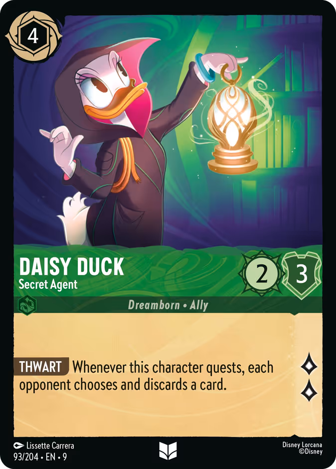 Carta Daisy Duck · Secret Agent