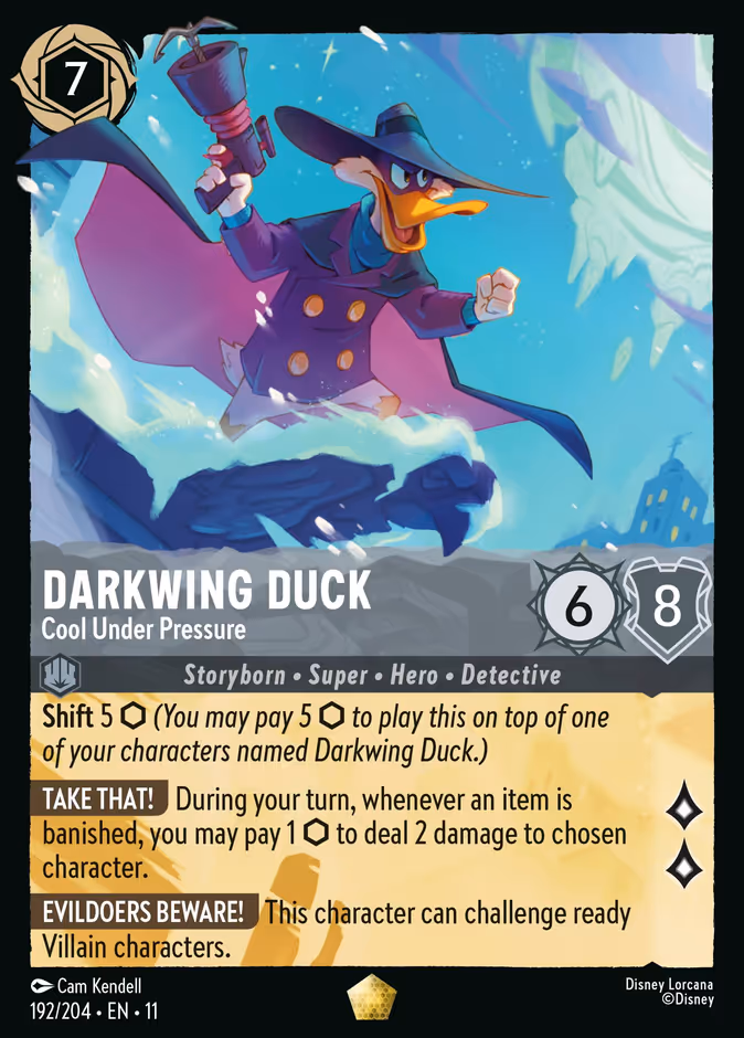 Carta Darkwing Duck · Cool Under Pressure