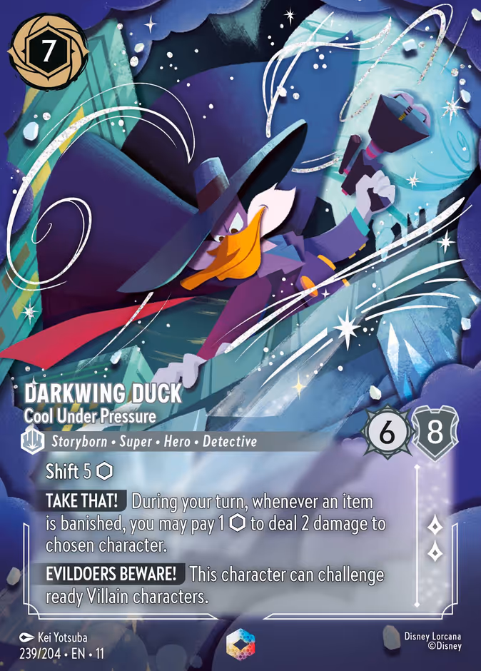 Carta Darkwing Duck · Cool Under Pressure