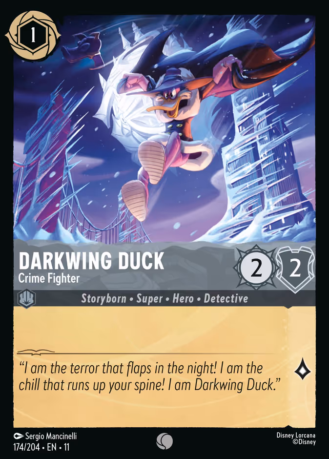 Carta Darkwing Duck · Crime Fighter