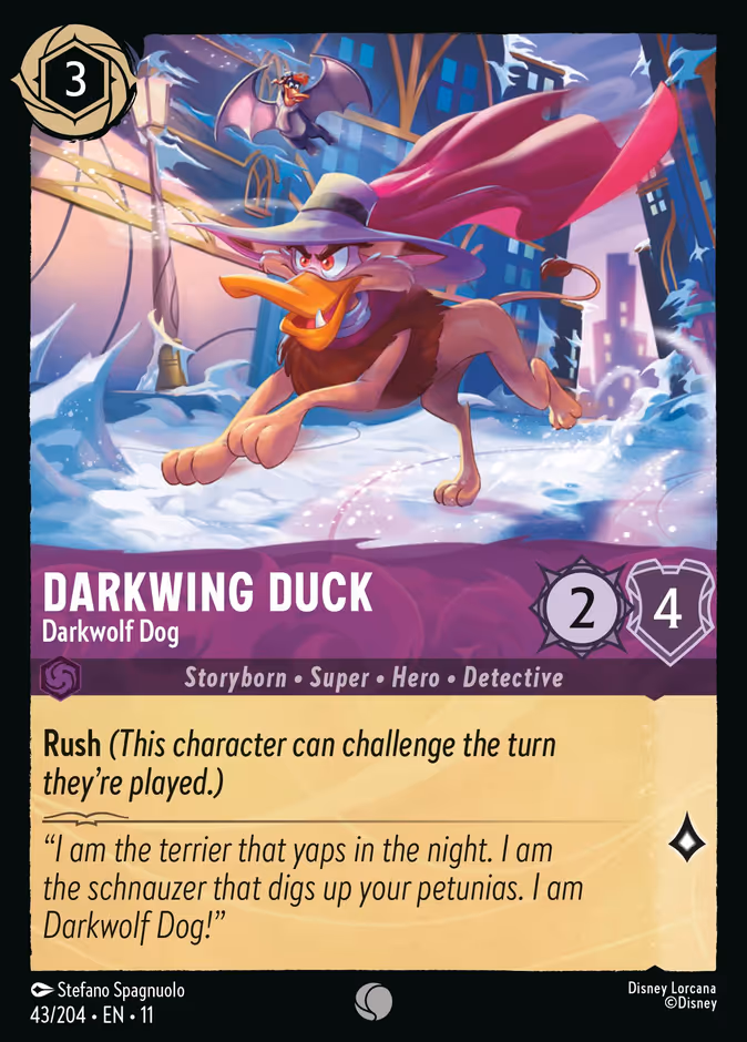 Carta Darkwing Duck · Darkwolf Dog