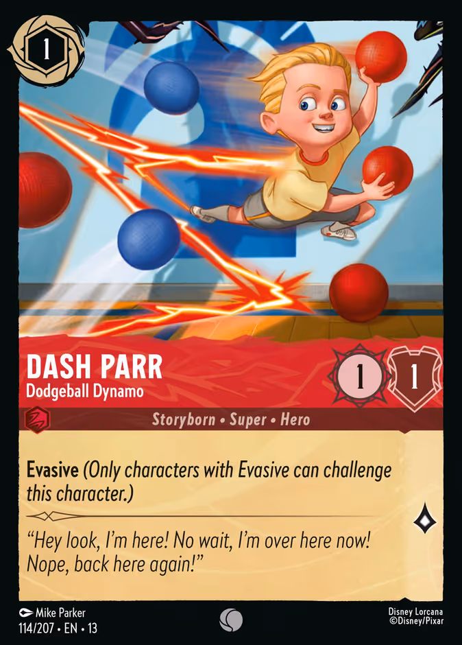 Carta Dash Parr · Dodgeball Dynamo