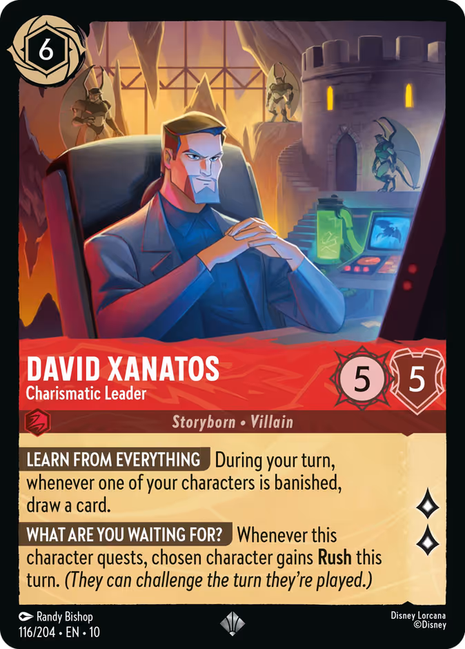 Carta David Xanatos · Charismatic Leader