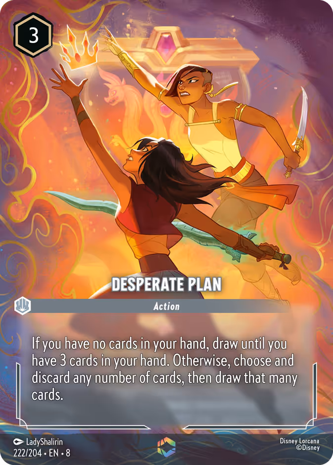 Carta oficial Desperate Plan · 