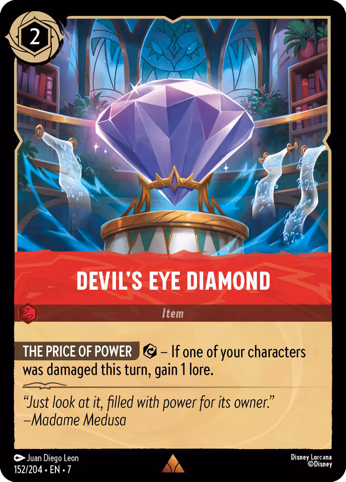 Carta oficial Devil's Eye Diamond ·