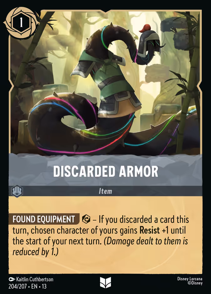 Carta Discarded Armor · 
