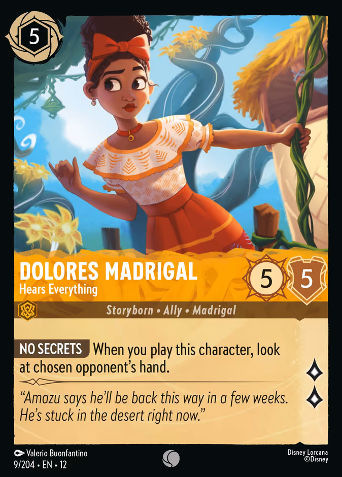 Carta Dolores Madrigal · Hears Everything