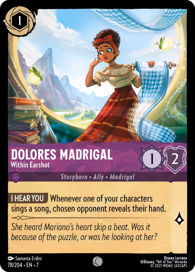 Carta Dolores Madrigal · Within Earshot