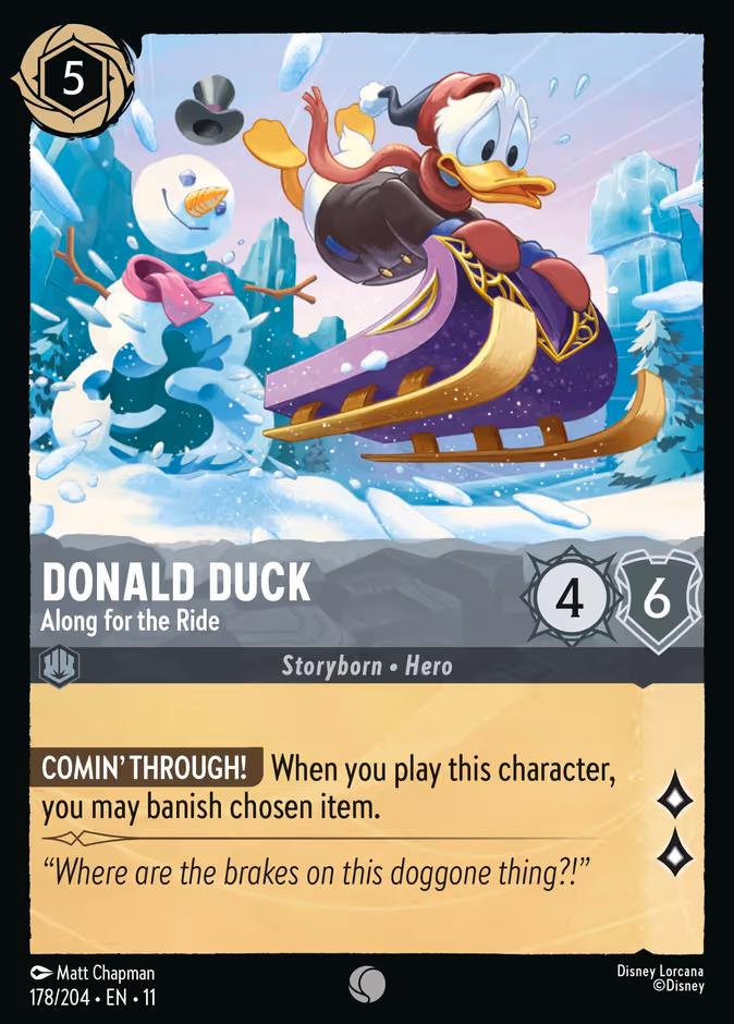 Carta Donald Duck · Along for the Ride