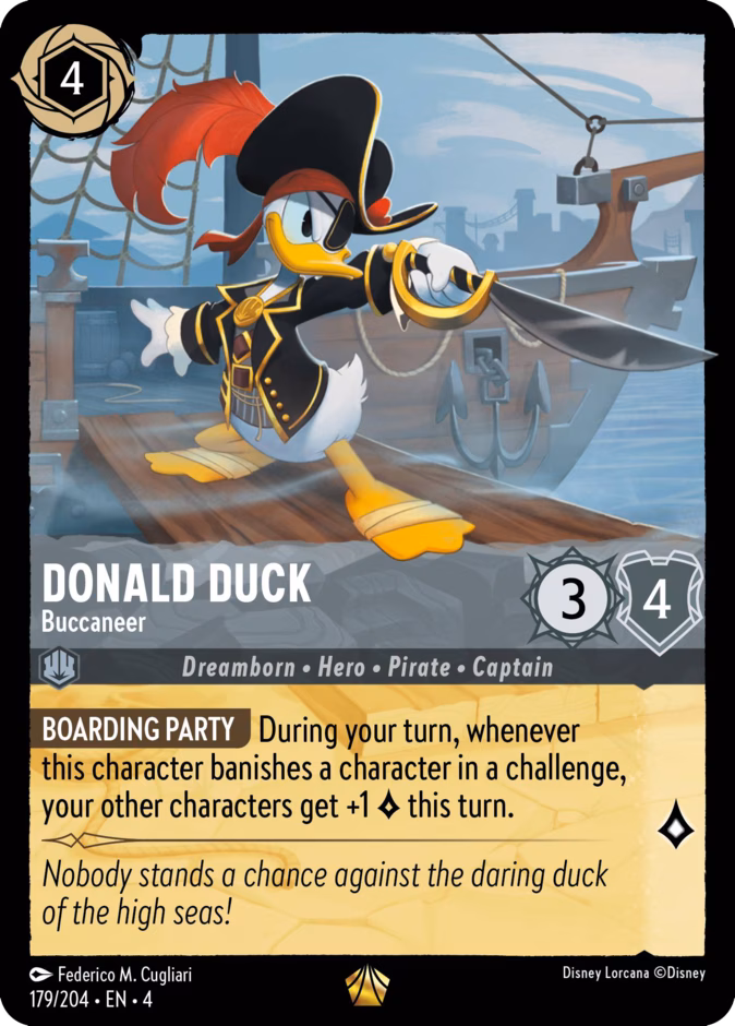 Carta Donald Duck · Buccaneer