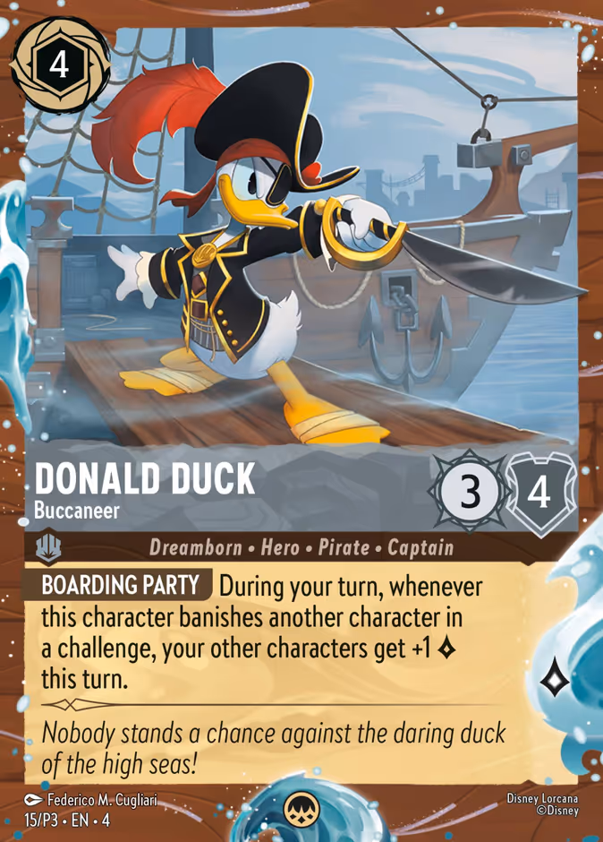 Carta Donald Duck · Buccaneer