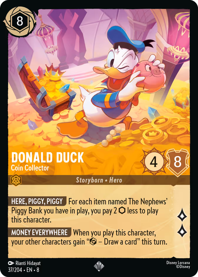 Carta Donald Duck · Coin Collector