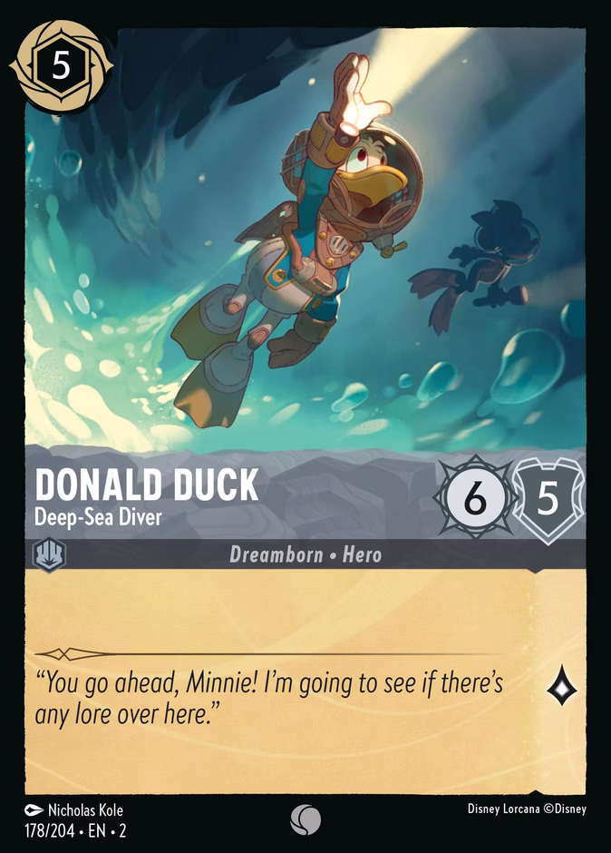 Carta Donald Duck · Deep-Sea Diver