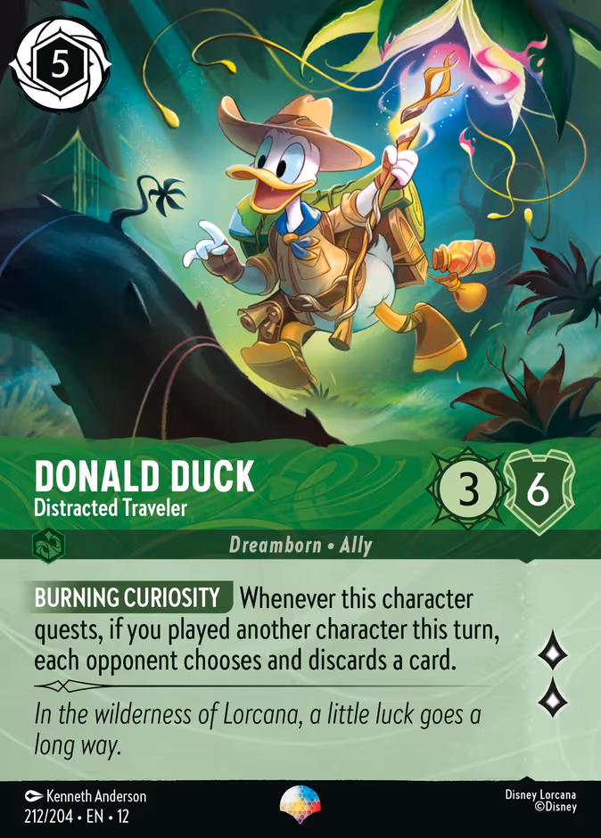 Carta Donald Duck · Distracted Traveler