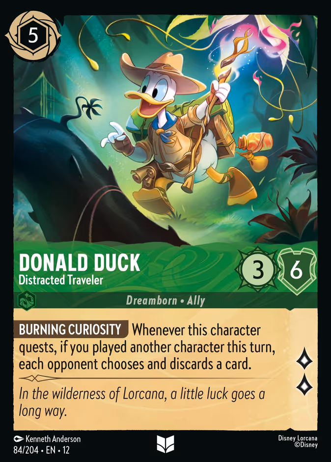 Carta Donald Duck · Distracted Traveler