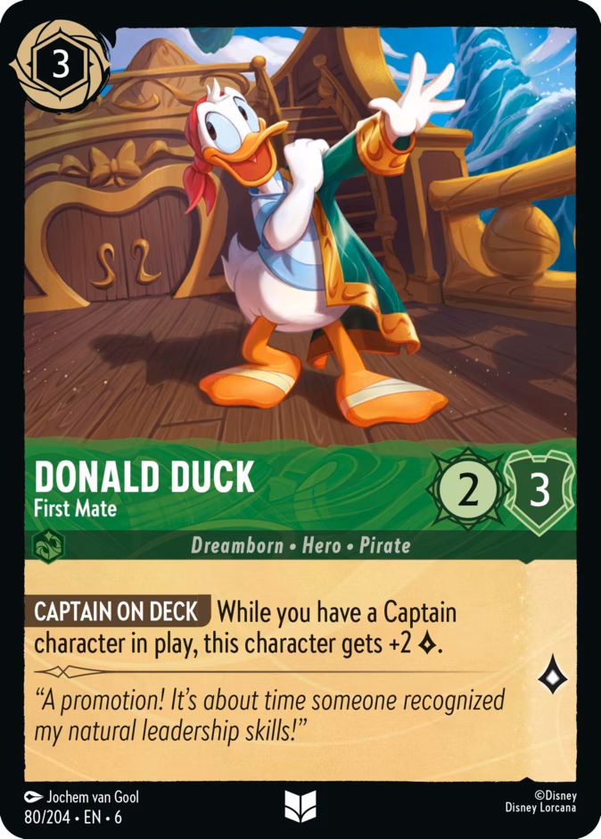 Carta Donald Duck · First Mate