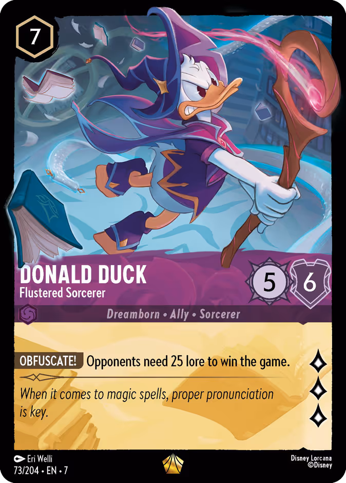 Carta Donald Duck · Flustered Sorcerer