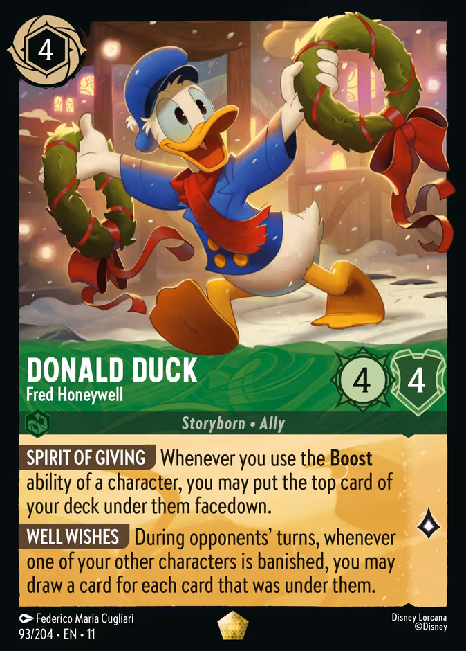 Carta Donald Duck · Fred Honeywell