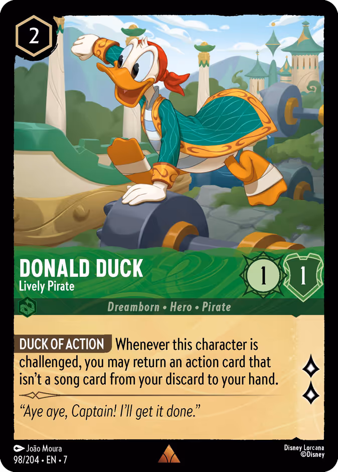 Carta Donald Duck · Lively Pirate