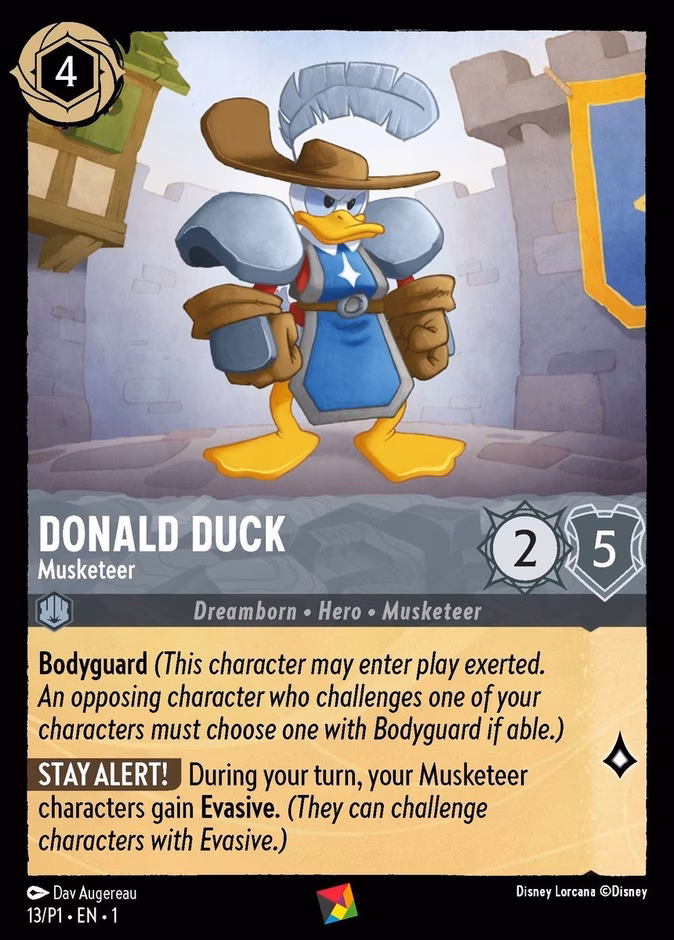 Carta Donald Duck · Musketeer