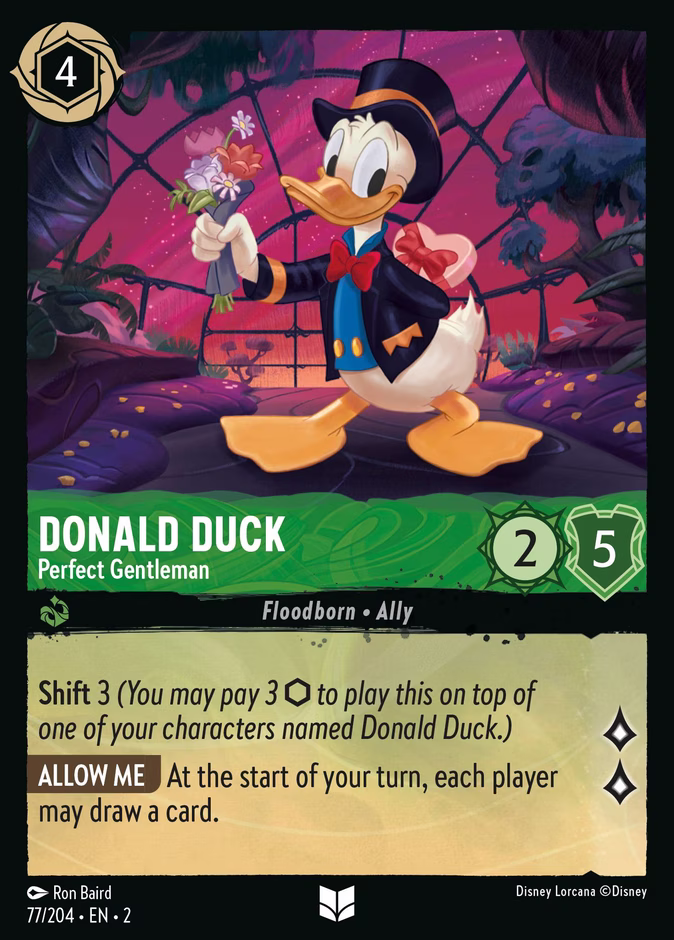 Carta Donald Duck · Perfect Gentleman