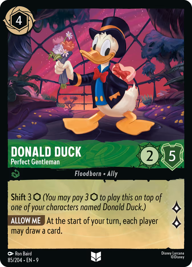Carta Donald Duck · Perfect Gentleman