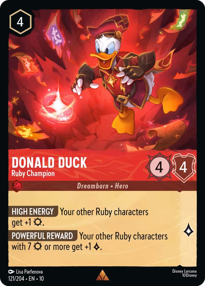 Carta Donald Duck · Ruby Champion