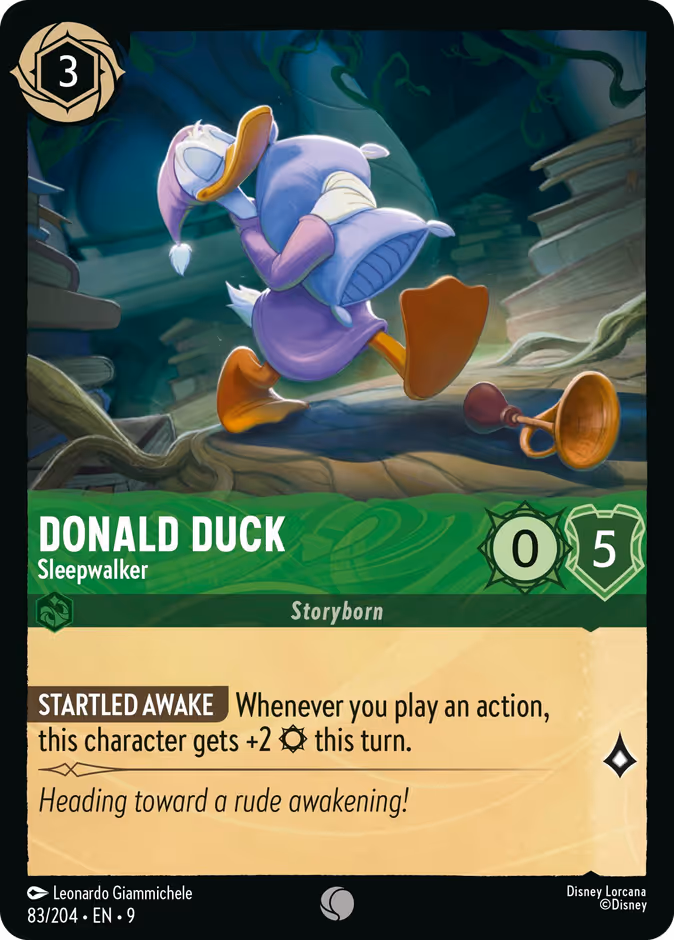 Carta Donald Duck · Sleepwalker