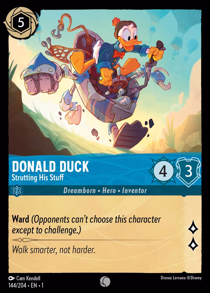 Carta Donald Duck · Strutting His Stuff