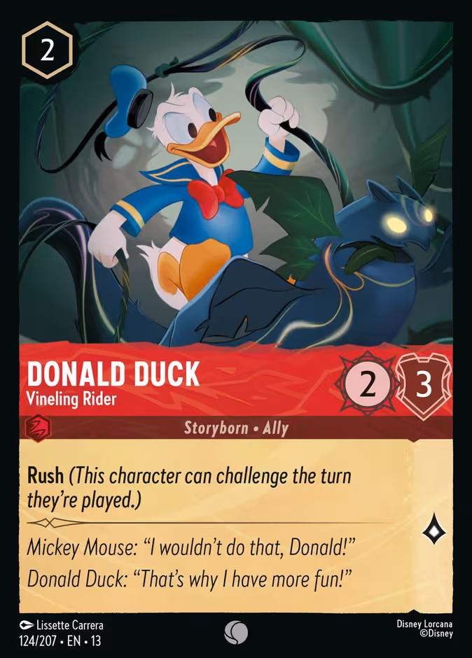 Carta Donald Duck · Vineling Rider
