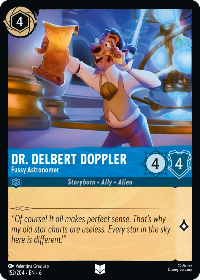 Carta Dr. Delbert Doppler · Fussy Astronomer
