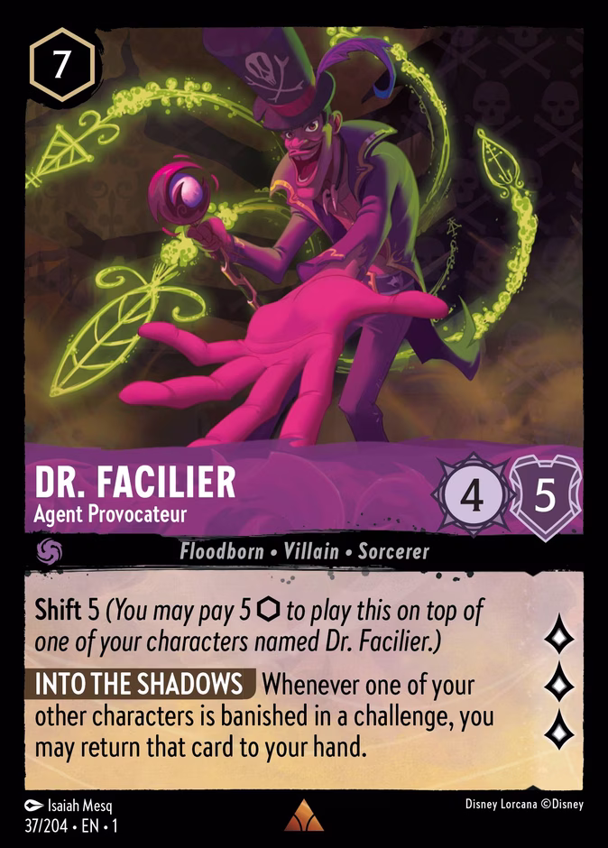 Carta Dr. Facilier · Agent Provocateur