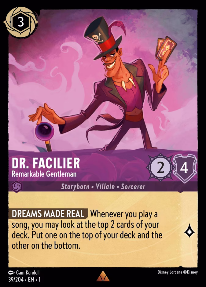 Carta Dr. Facilier · Remarkable Gentleman