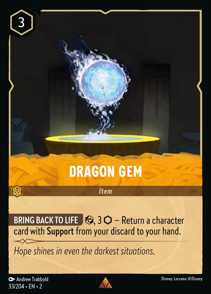 Carta oficial Dragon Gem · 