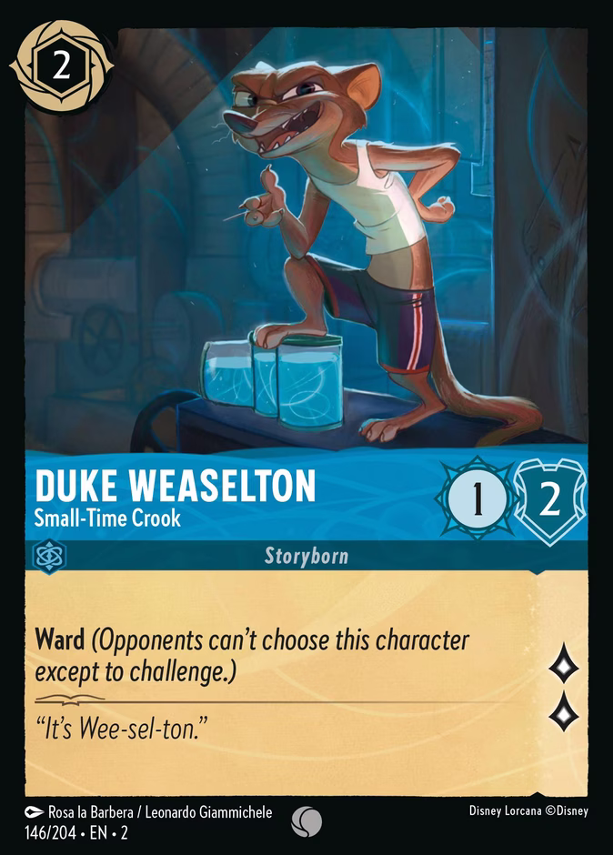 Carta Duke Weaselton · Small-Time Crook