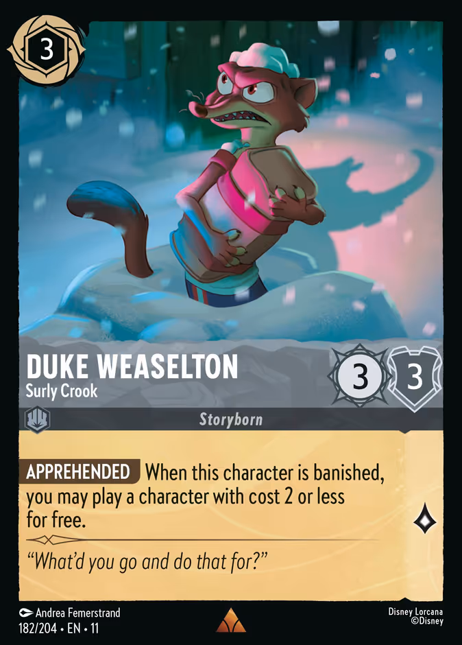 Carta Duke Weaselton · Surly Crook